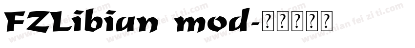 FZLibian mod字体转换